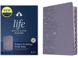 KJV Life Application Study Bible, Third Edition, Indexed, LeatherLike, Peony Lavender
