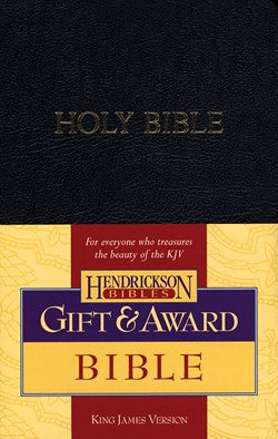 KJV Gift & Award Bible, Imitation Leather, Black