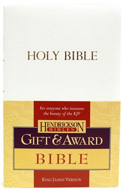 KJV Gift & Award Bible, Imitation Leather, White