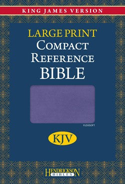 KJV Large Print Compact Reference Bible, Flexisoft, Lavender