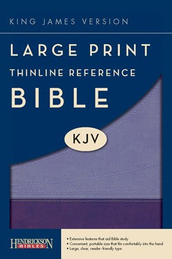 KJV Large Print Thinline Reference Bible, Flexisoft, Purple Royalty/Lavender