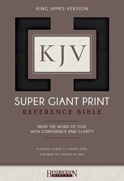 KJV Super Giant Print Reference Bible, Imitation Leather, Black