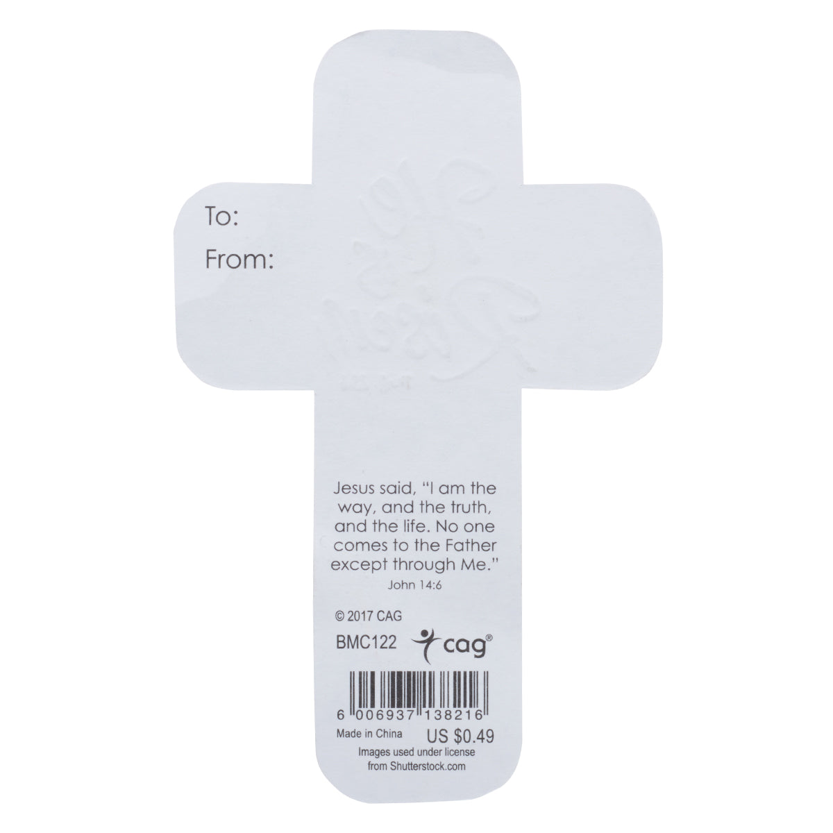 He is Risen Cross Bookmark - Matthew 28:6