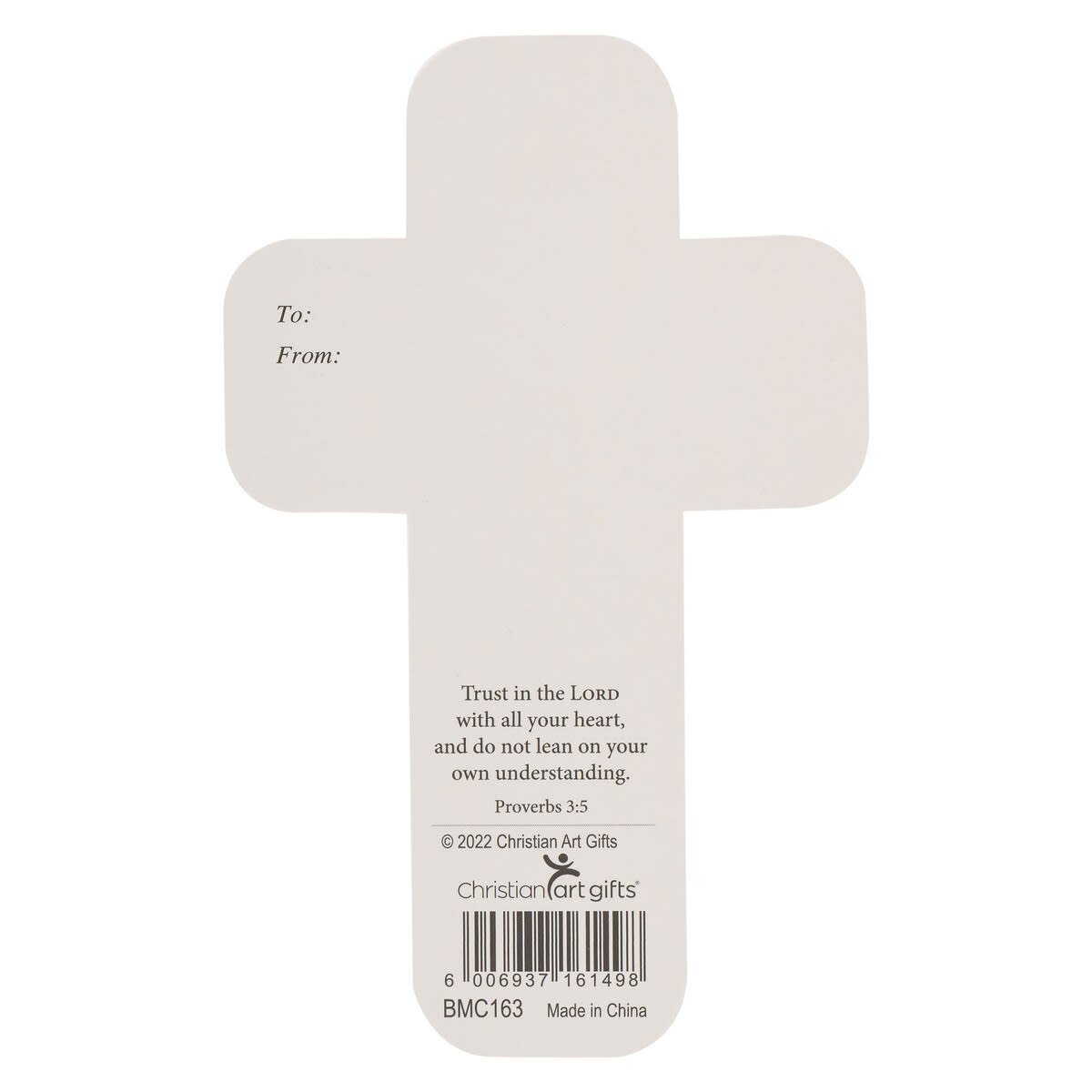 Way Dark Chocolate Brown Cross Bookmark - John 14:6
