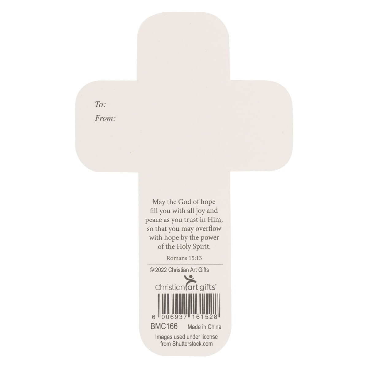 God So Loved the World Sunrise Cross Bookmark - John 3:16