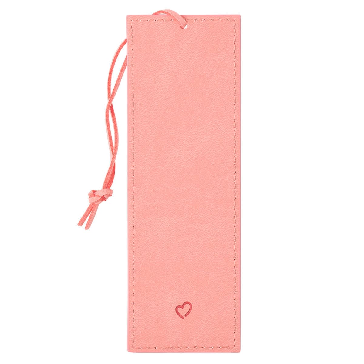 Kindness Matters Soft Pink Faux Leather Bookmark