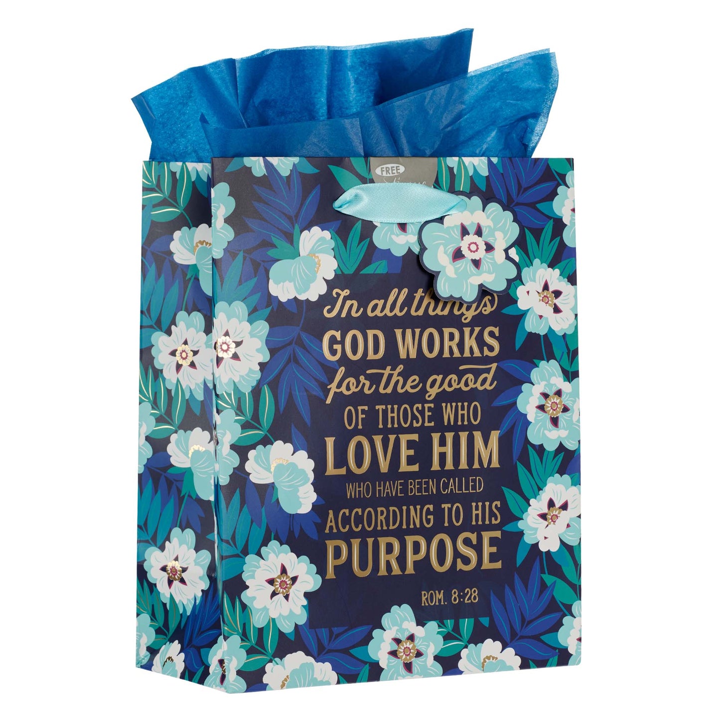 God Works For Good Medium Gift Bag - Romans 8:28