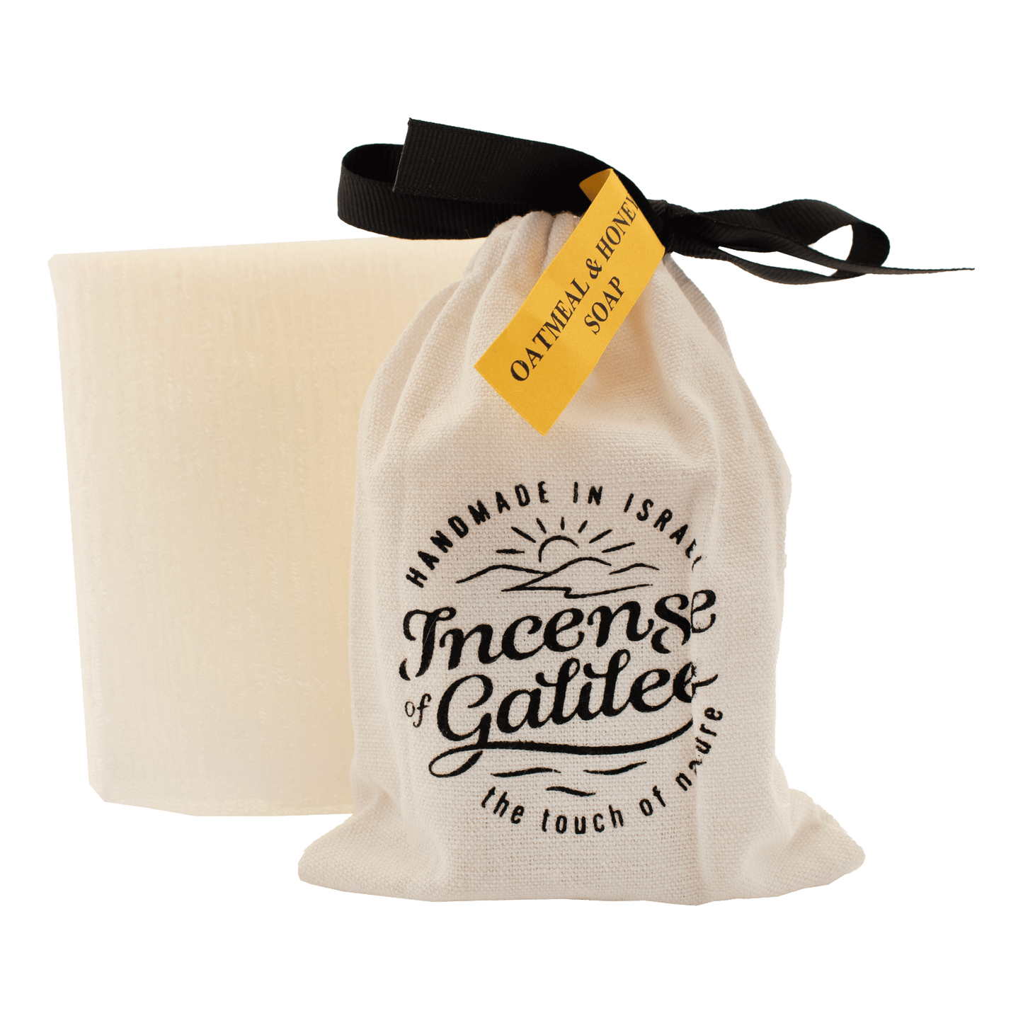 Incense of Galilee Oatmeal & Honey Soap + Exfoliating Bath Cloth Gift Set