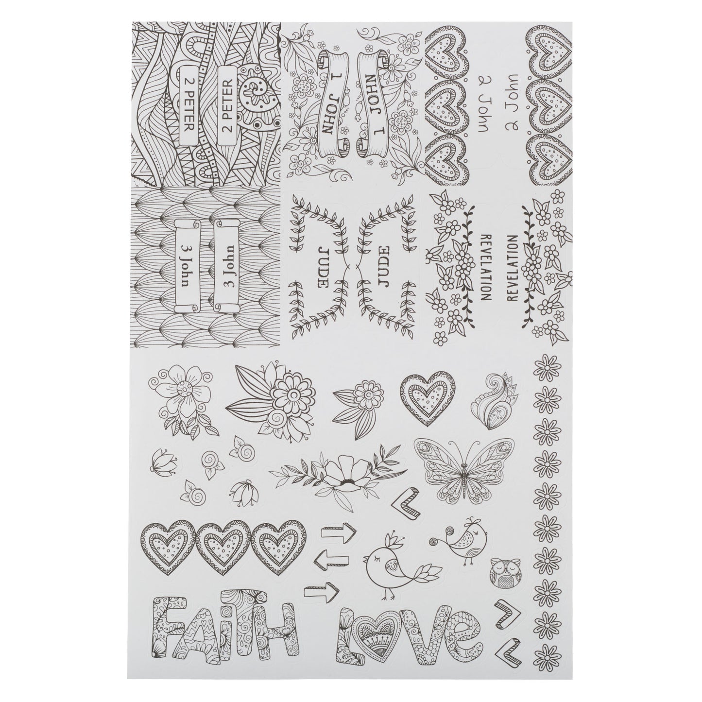 Coloring Bible Indexing Tabs