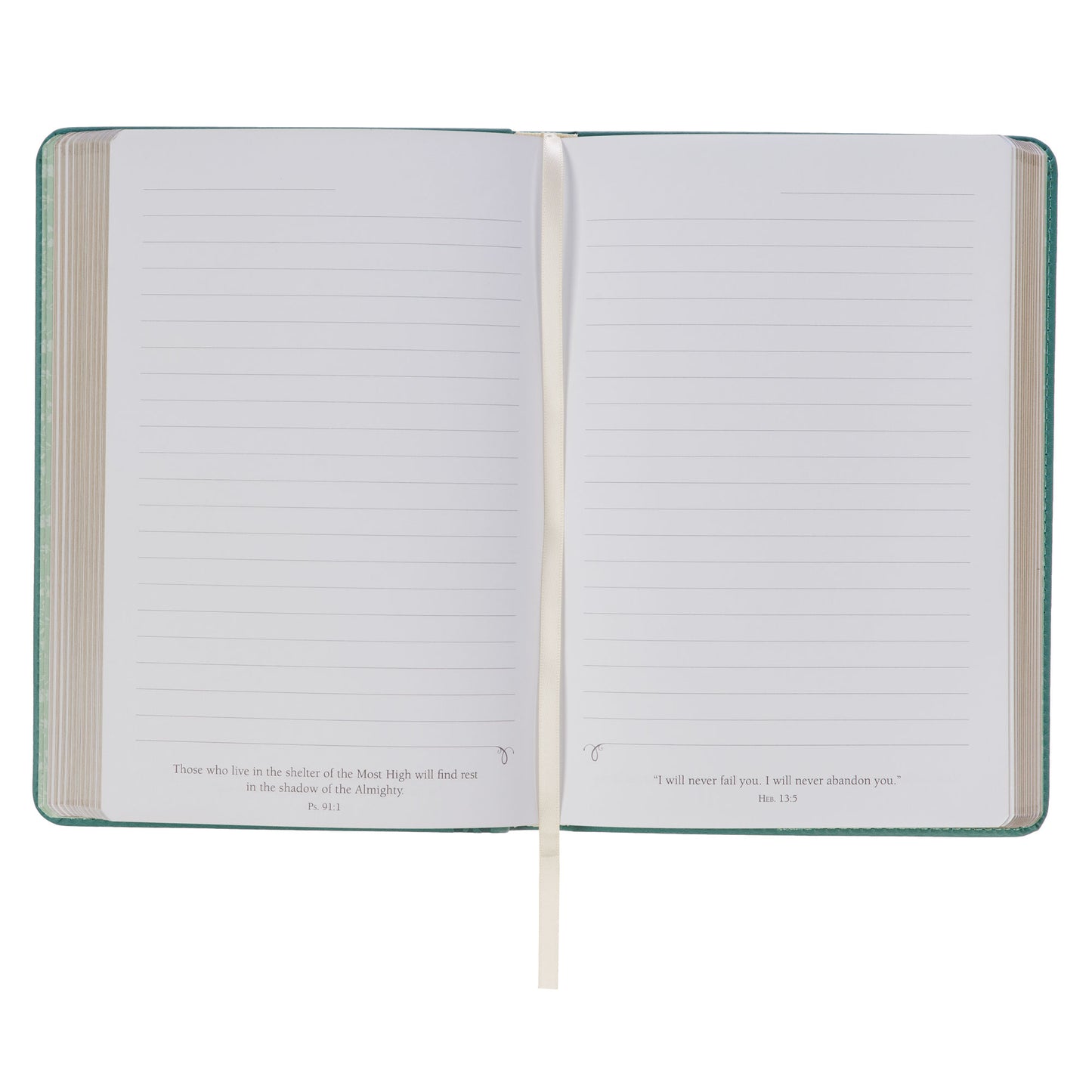 Be Still & Know Teal Faux Leather Classic Journal - Psalm 46:10