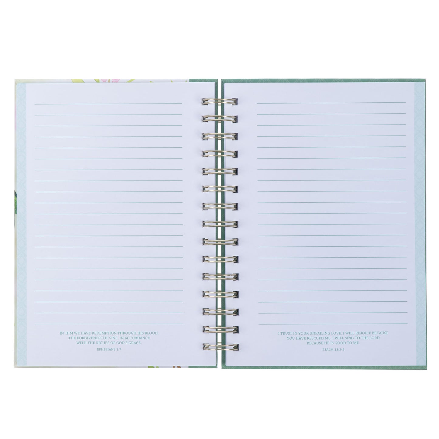 Love is Patient Green Hummingbird Large Spiral Journal - 1 Corinthians 13:4