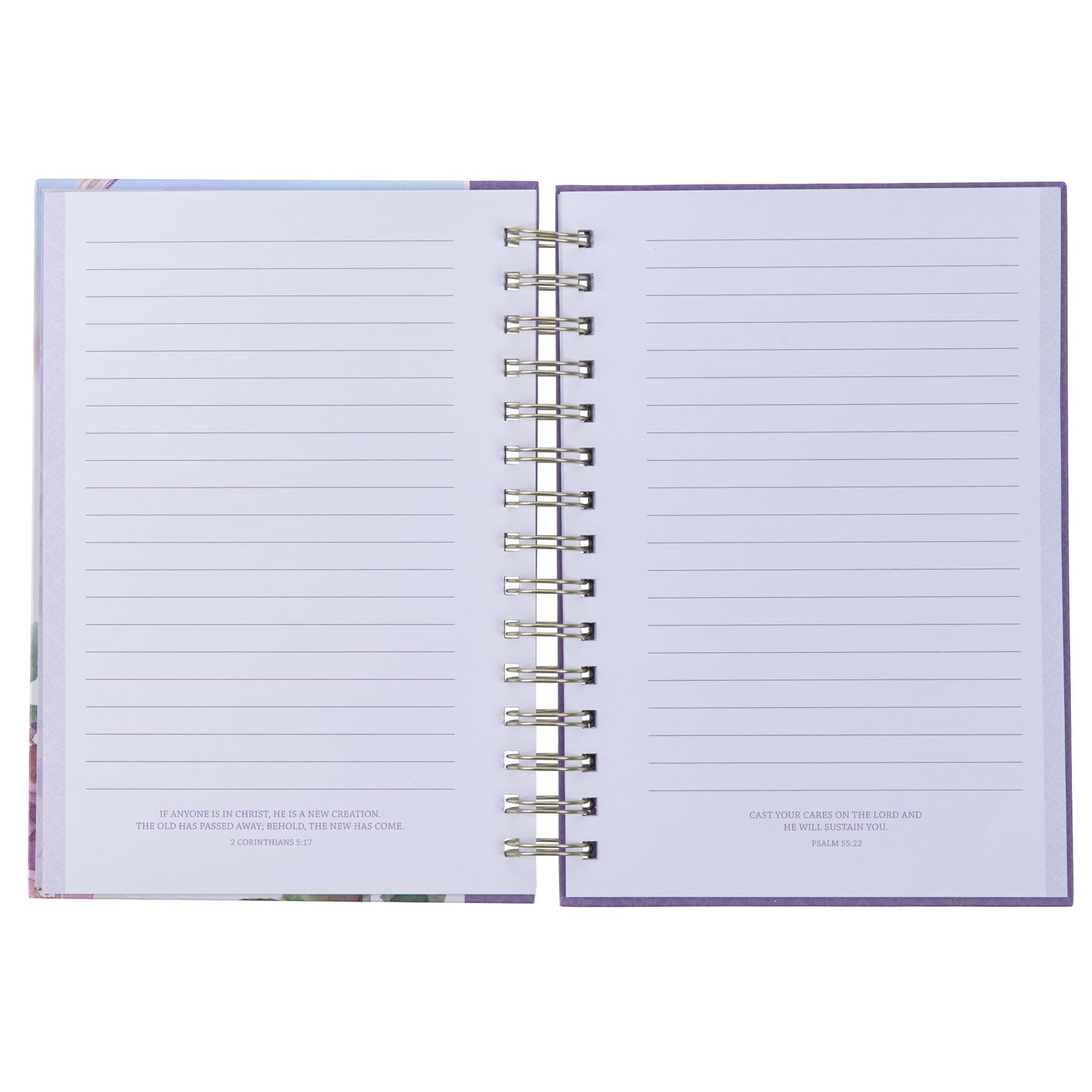 Strength and Dignity Purple Hummingbird Large Spiral Journal - Proverbs 31:25