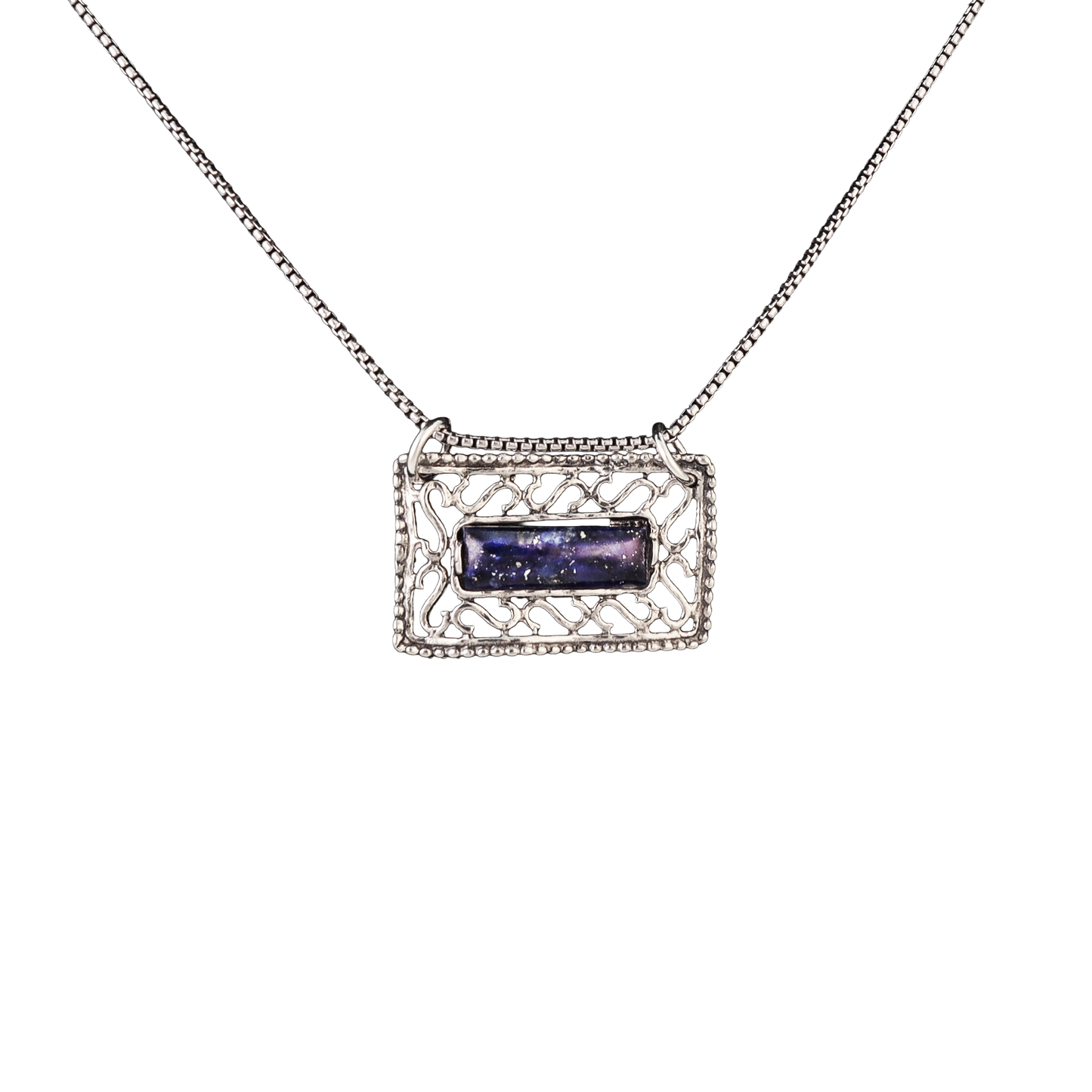 Lapis Rectangle Necklace