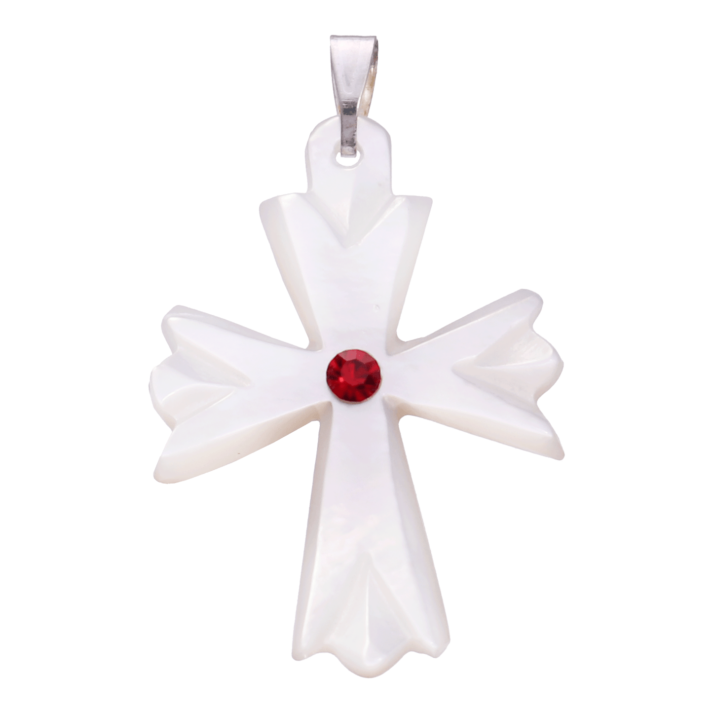 Mother of Pearl Cross Necklace