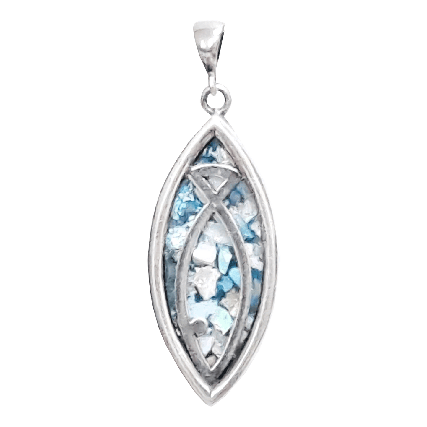 Roman Glass Ichthus Necklace