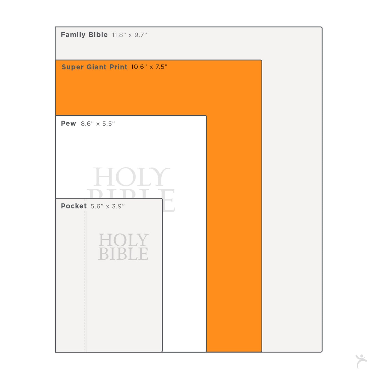 Pink and Gray Faux Leather Super Giant Print Full-size King James Version Bible with Thumb Index