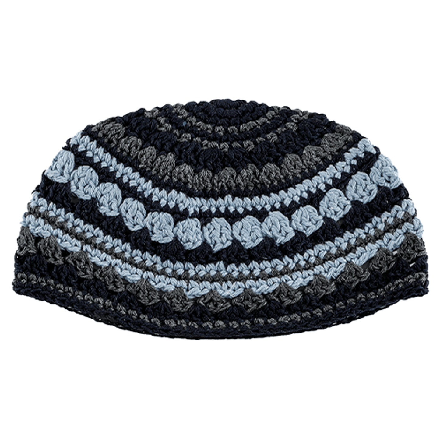 Frik Kippah- Blue & Gray (21cm)