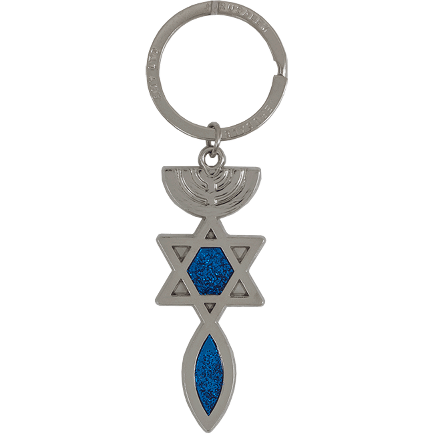 Grafted-In Enamel Keychain