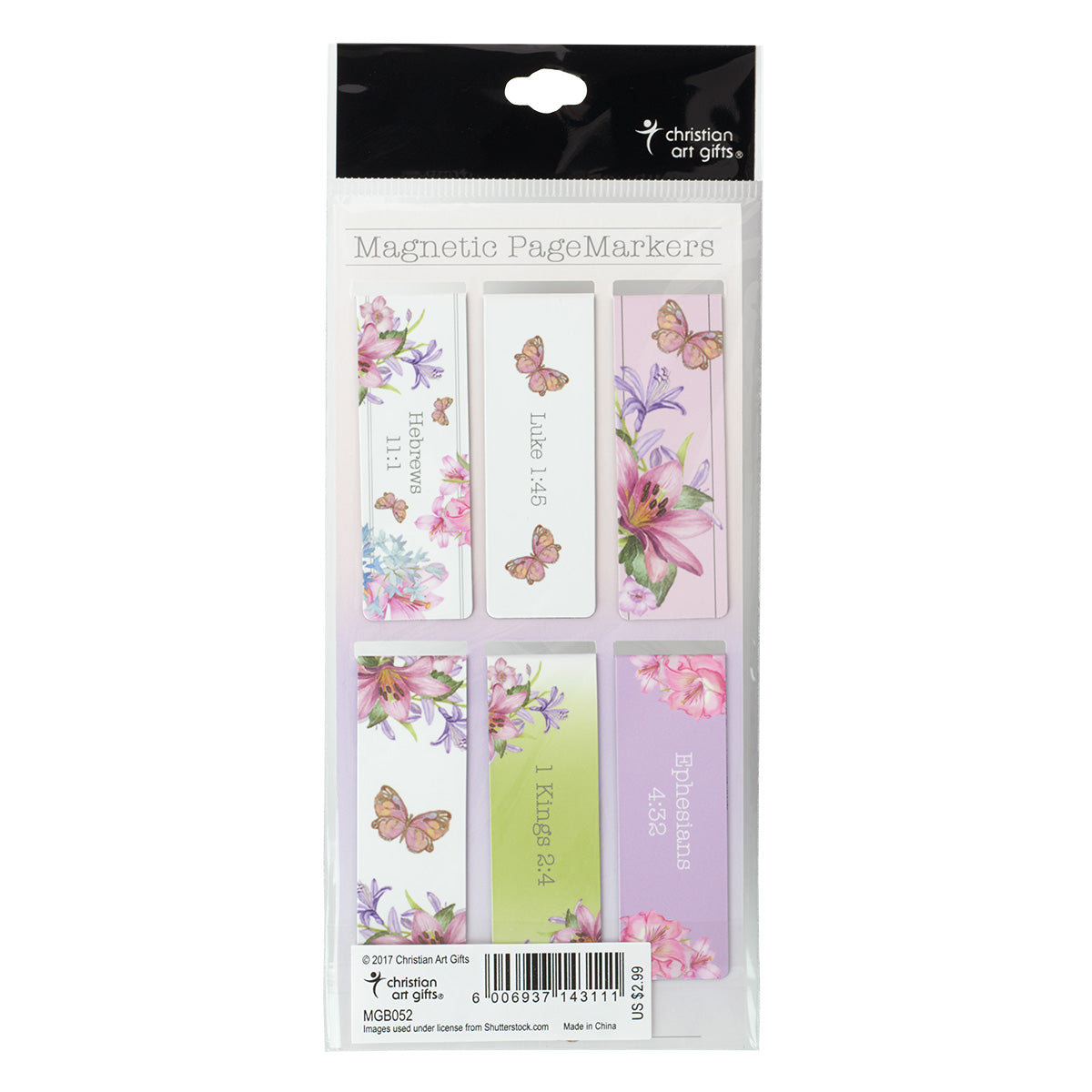 Back view of the Blessing from Above Magnetic Bookmark Set