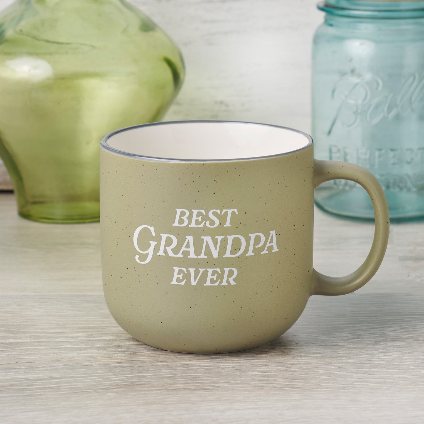 Best Grandpa Ever Khaki Ceramic Coffee Mug