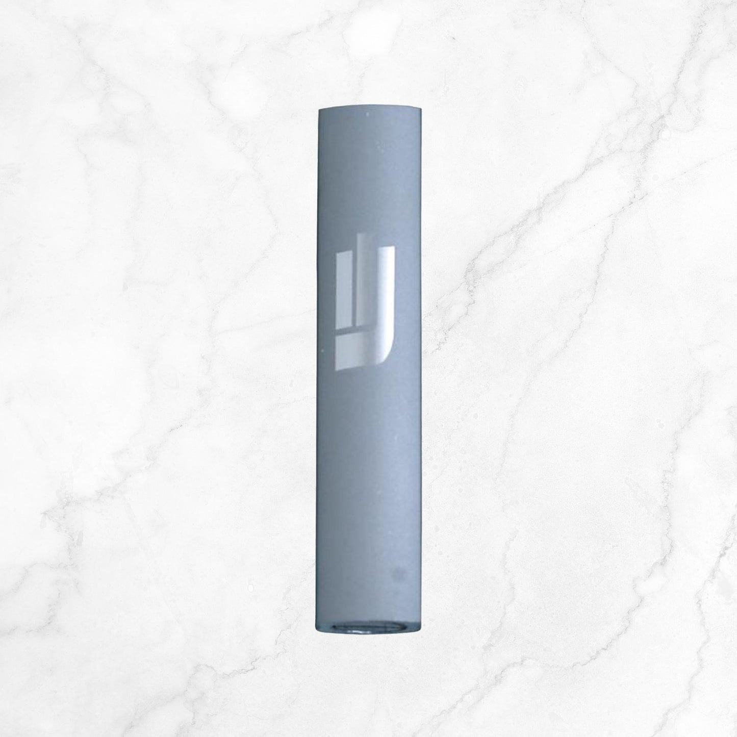 Self-Stick Sandblasted Aluminum Mezuzah