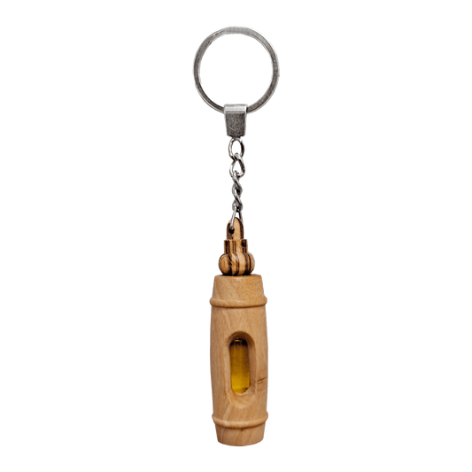Olive Wood Holyland Oil Keychain