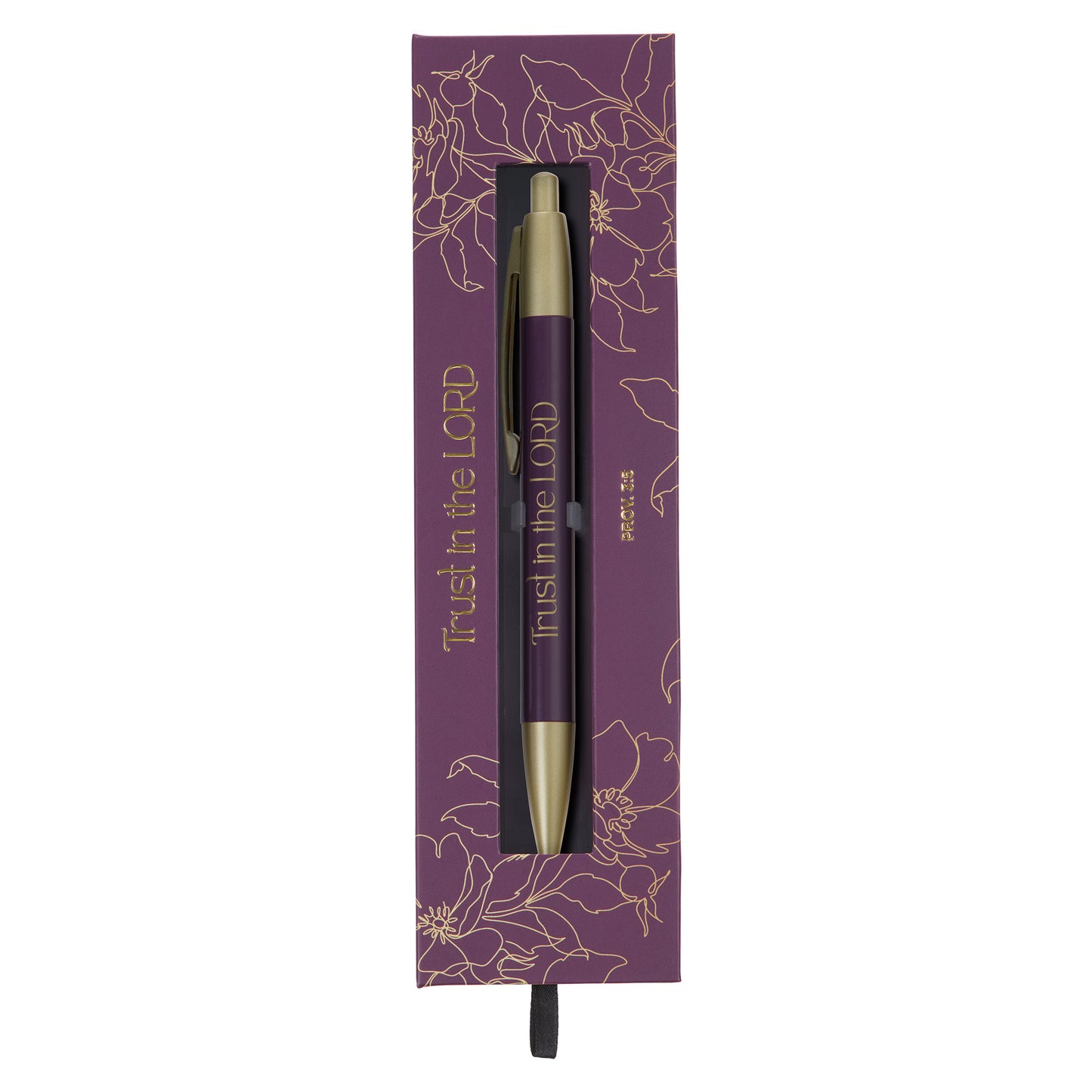 Trust in The Lord Purple Gift Pen - Proverbs 3:5