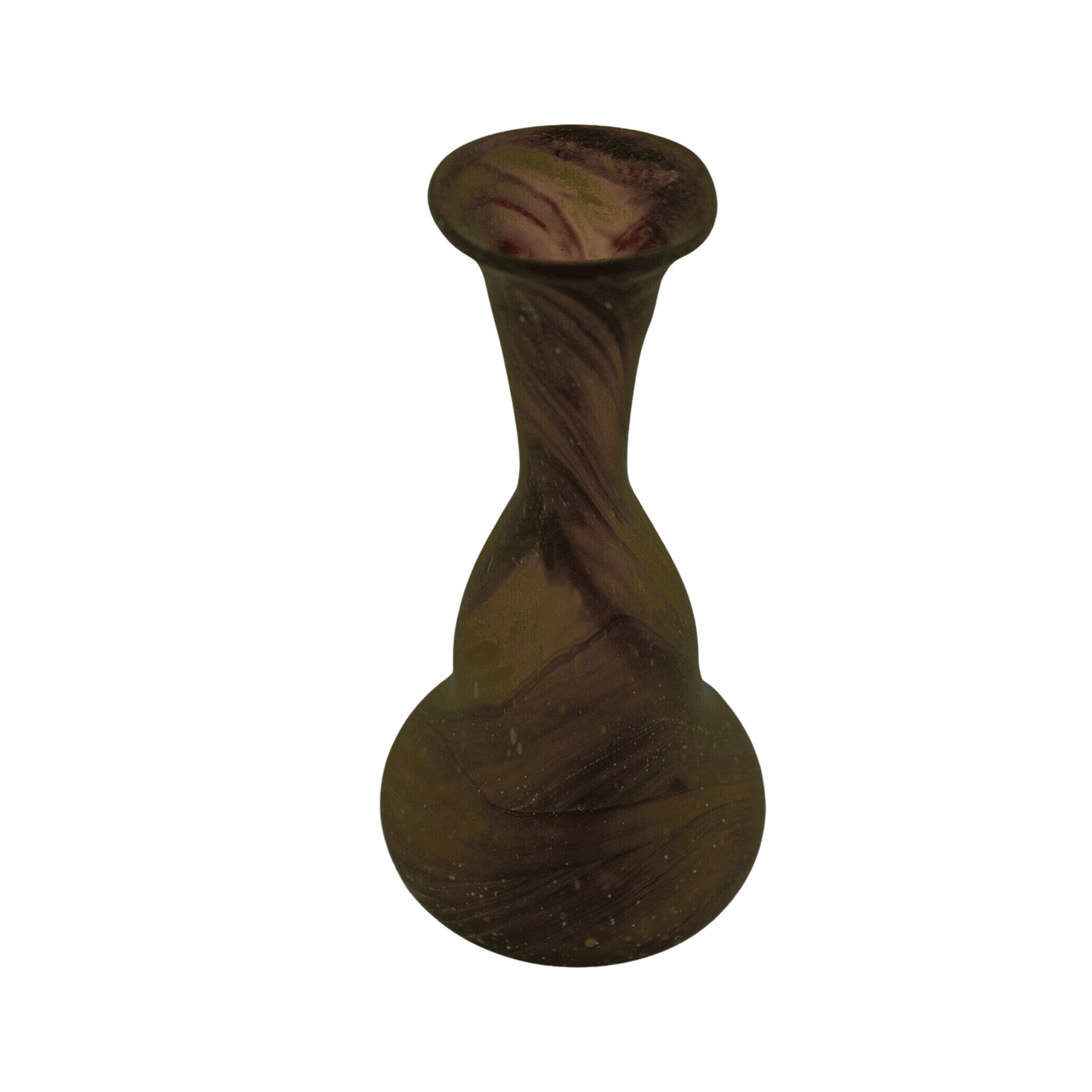 Light brown Phoenician glass bud vase