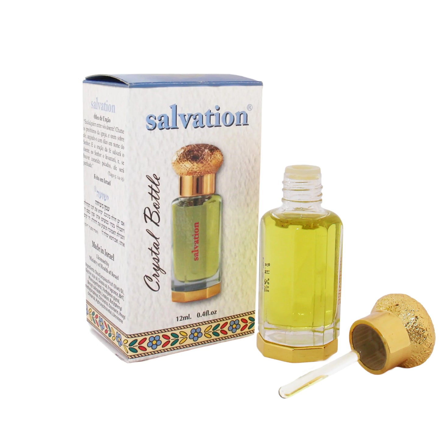 Ein Gedi Anointing Oil 12ml Crystal Bottle – 10 Scents from Israel