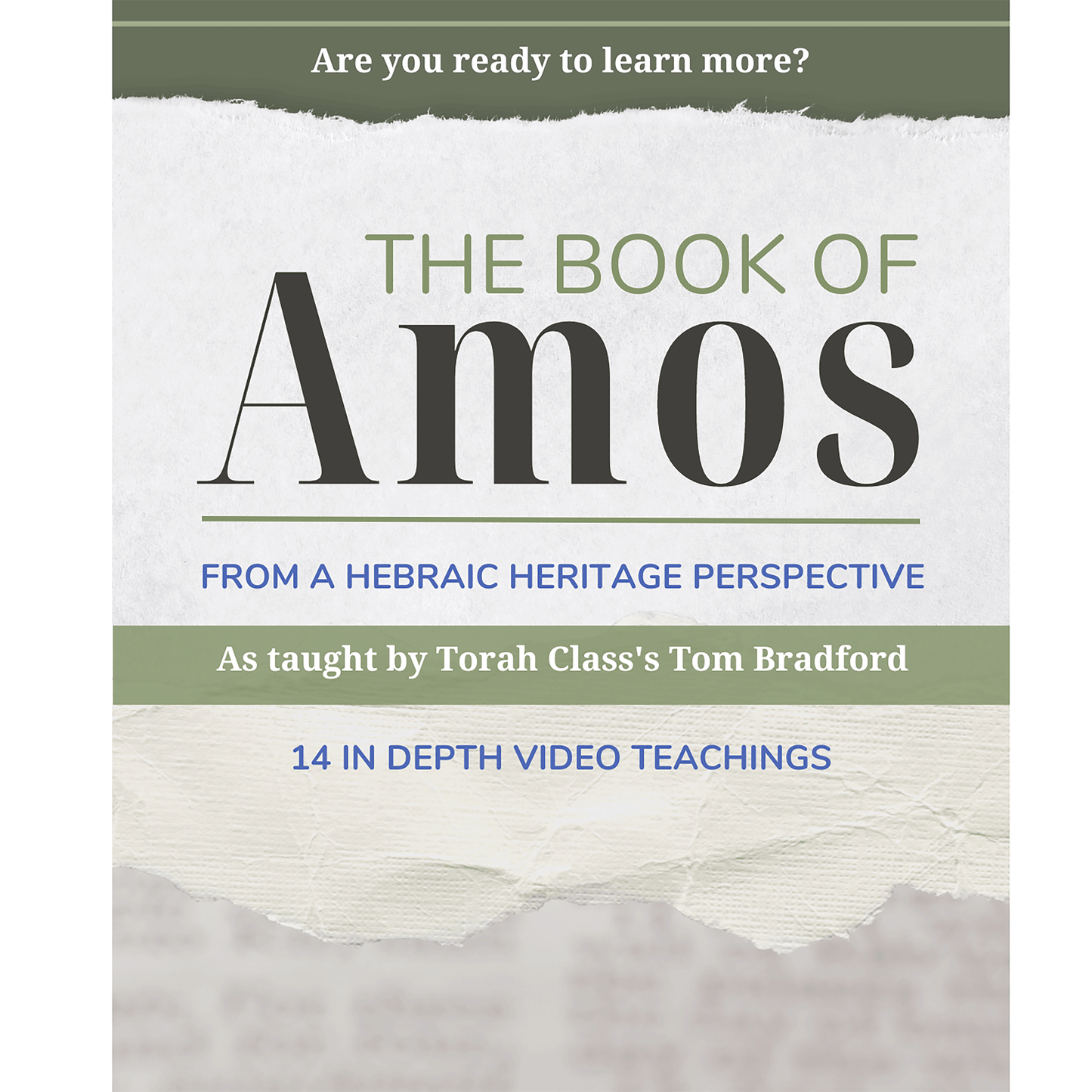 Amos (Video) Teaching by Tom Bradford
