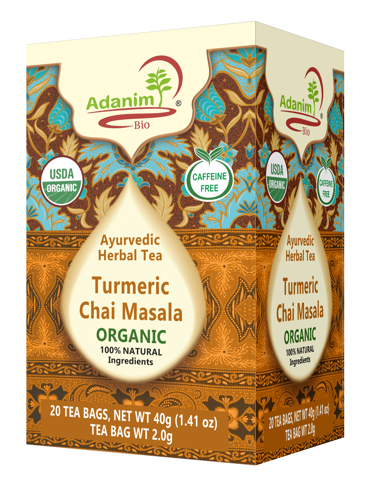 Turmeric Chai Herbal Tea for Weight Loss