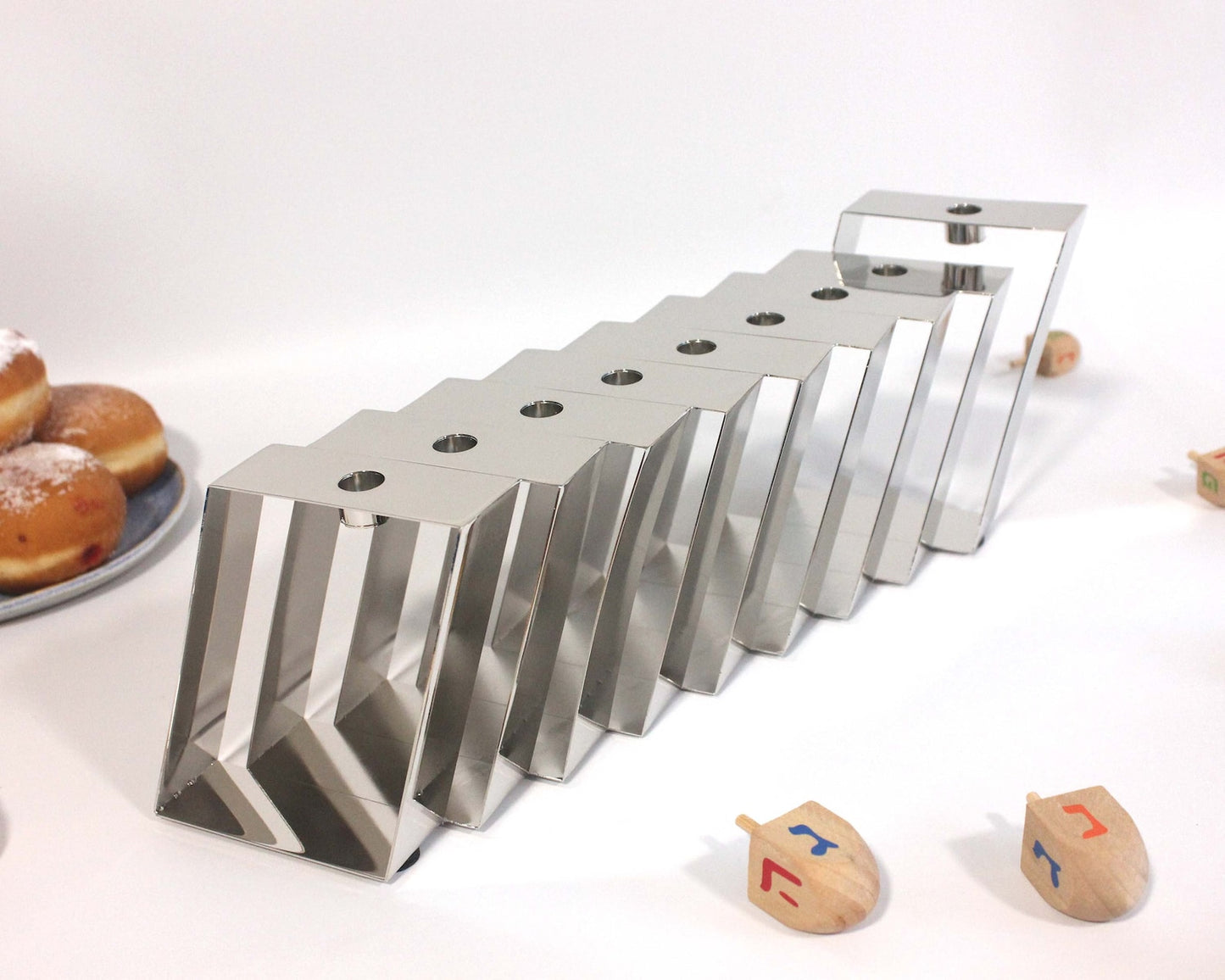 Silver Hanukkiah
