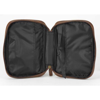 Antique Leather Look Bible Cover (XL Saddle Brown)