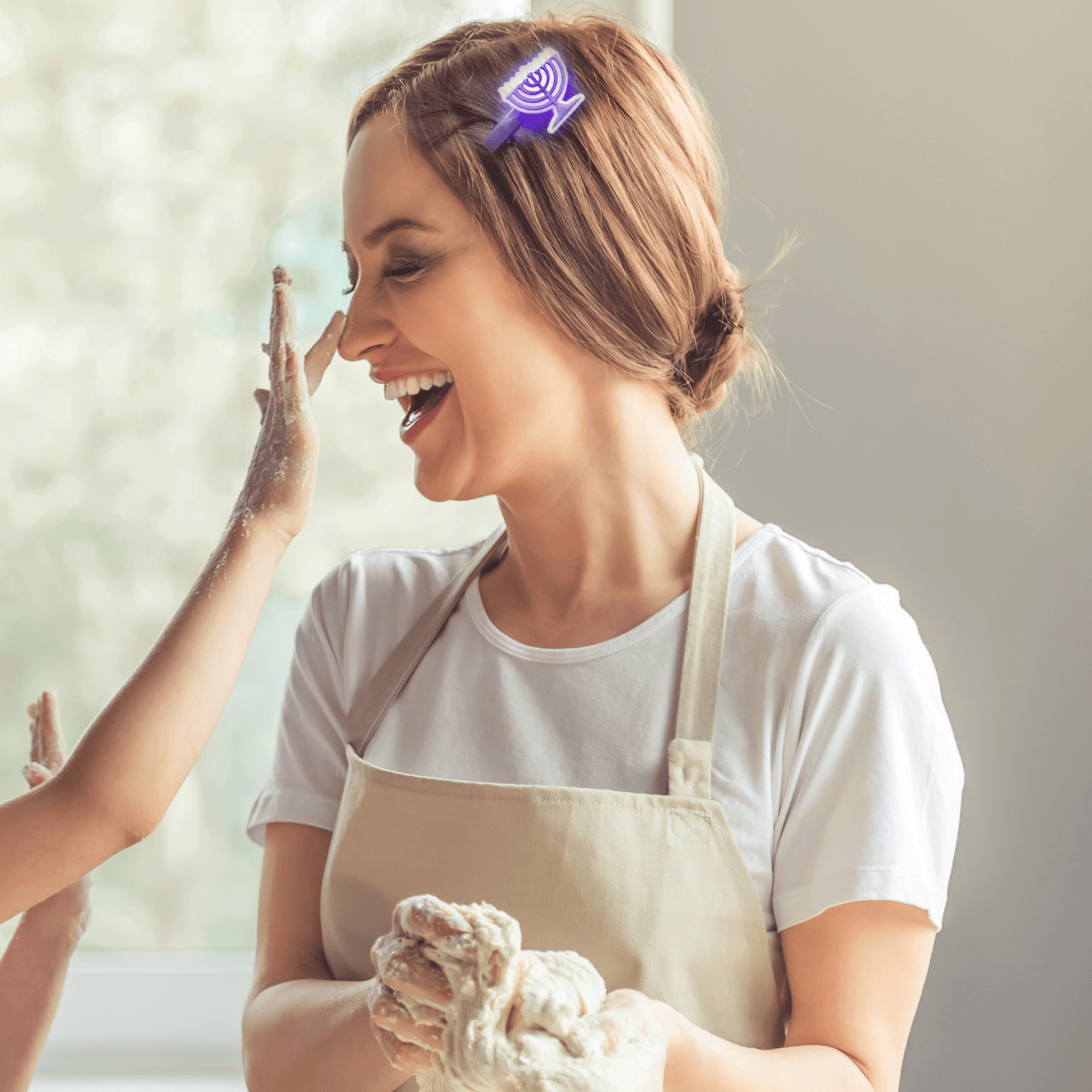 LED Chanukah Menorah Clips (Set of 2)