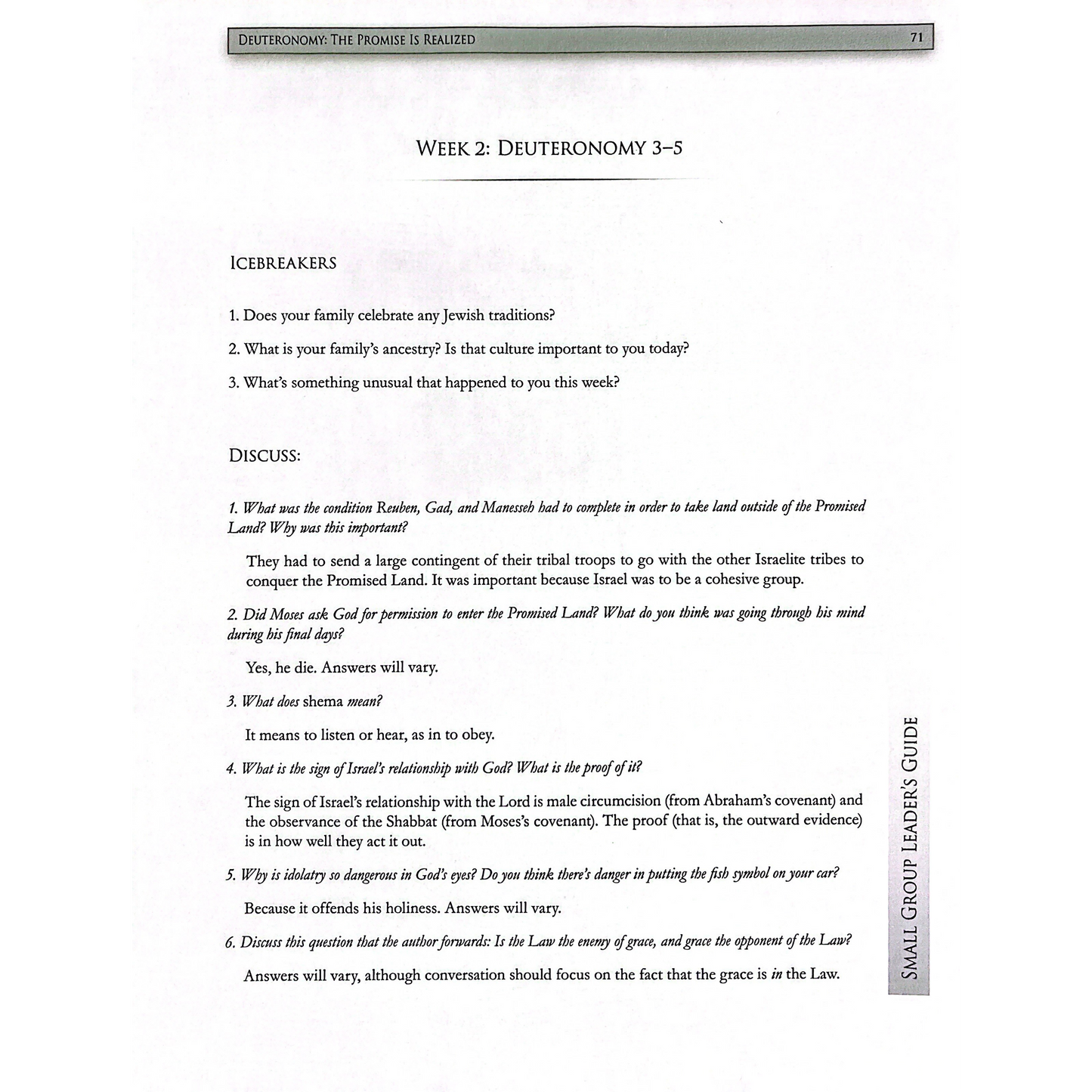Deuteronomy Adult Study Guide (iPad, Epub)