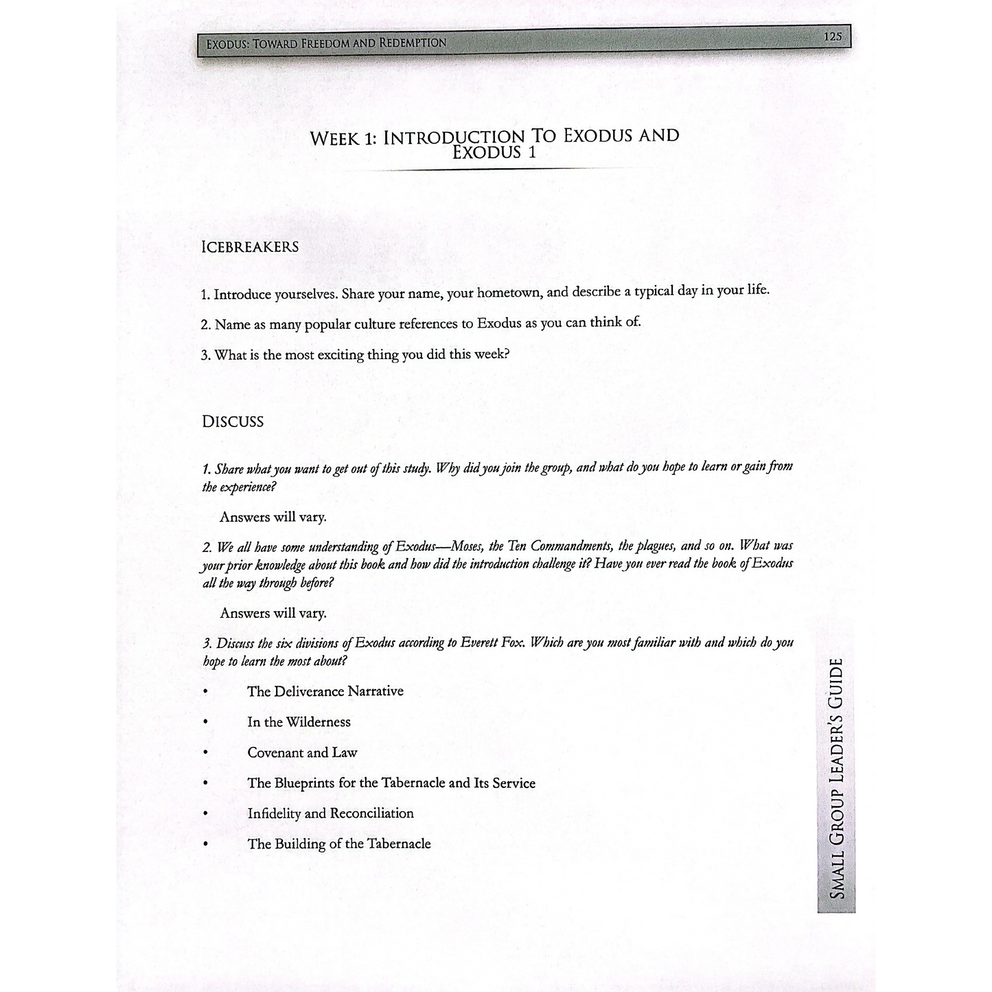 Exodus Adult Study Guide (Printed Version)