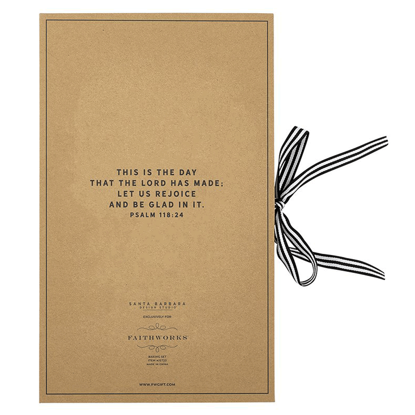 back of bake and be glad cook book with psalm 118:24 bible verse