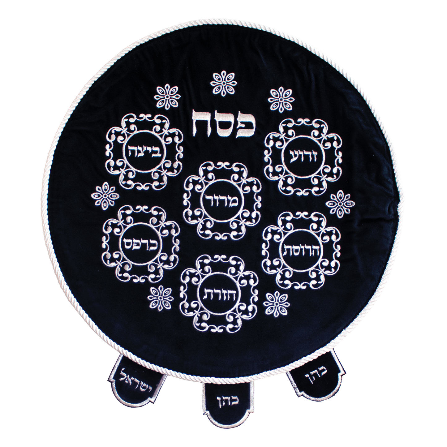 Passover Elements Velvet Matzah Cover