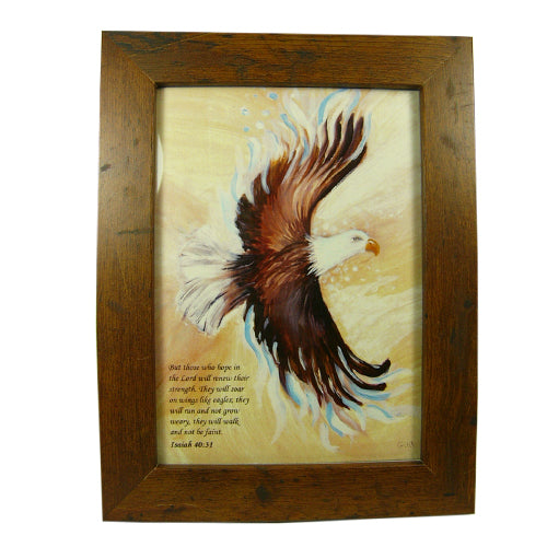 Isaiah 40:31 Eagle (Small) Framed Print By Gitit