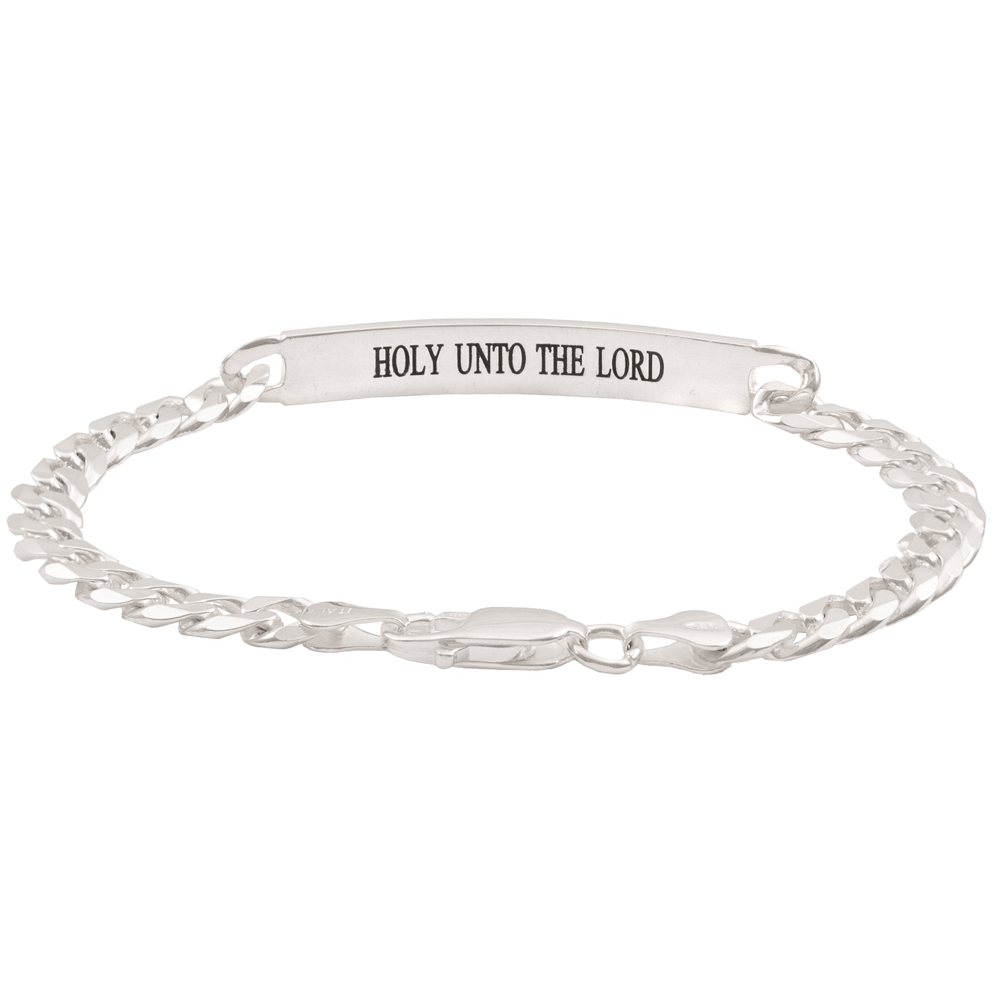Holy Unto the Lord Silver Bracelet