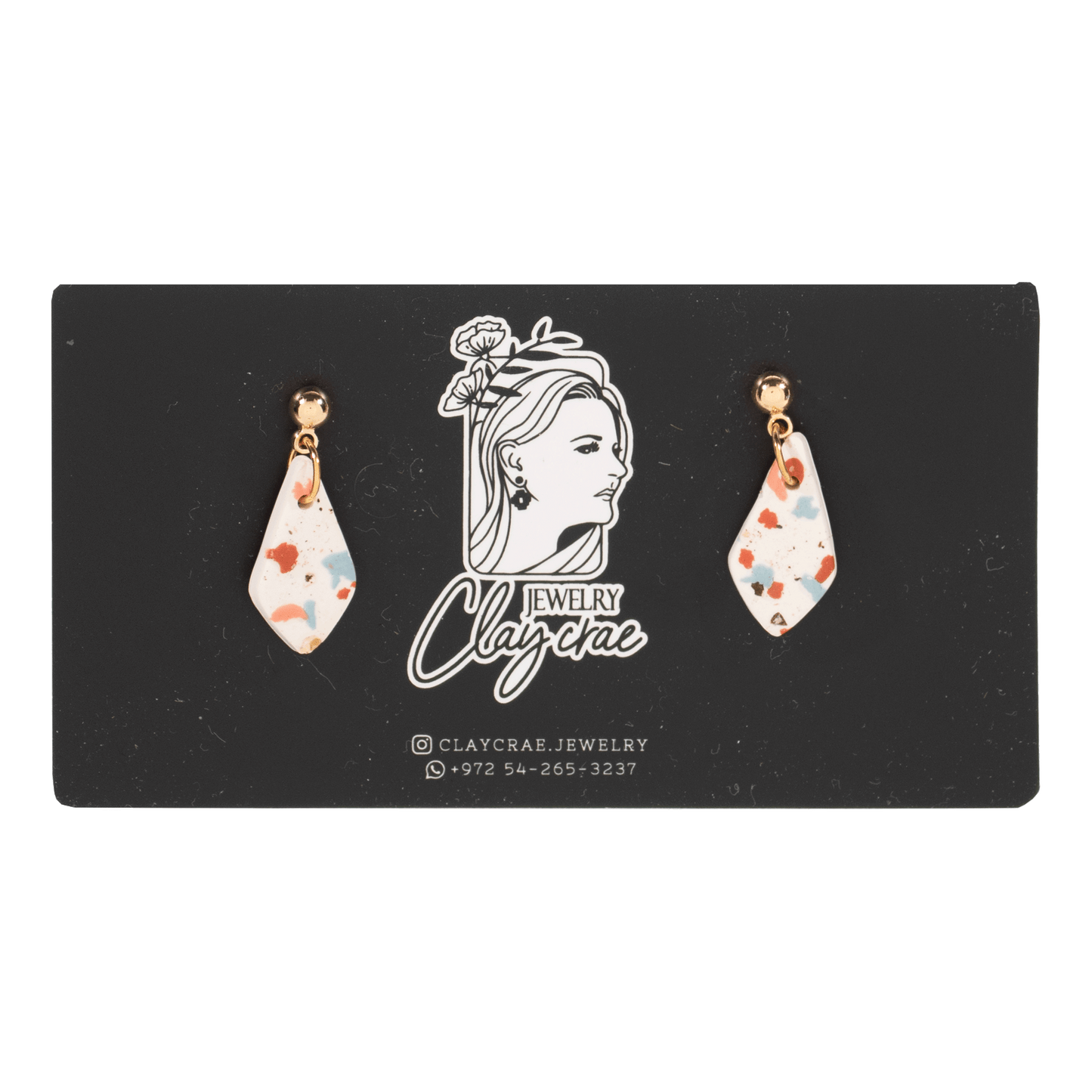 Handcrafted Clay Earrings - Multicolor