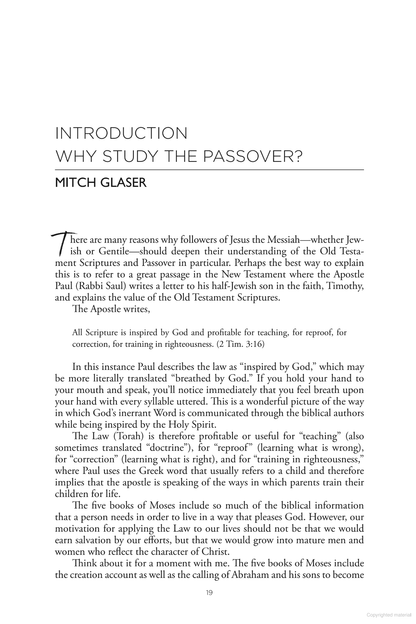 Messiah in The Passover