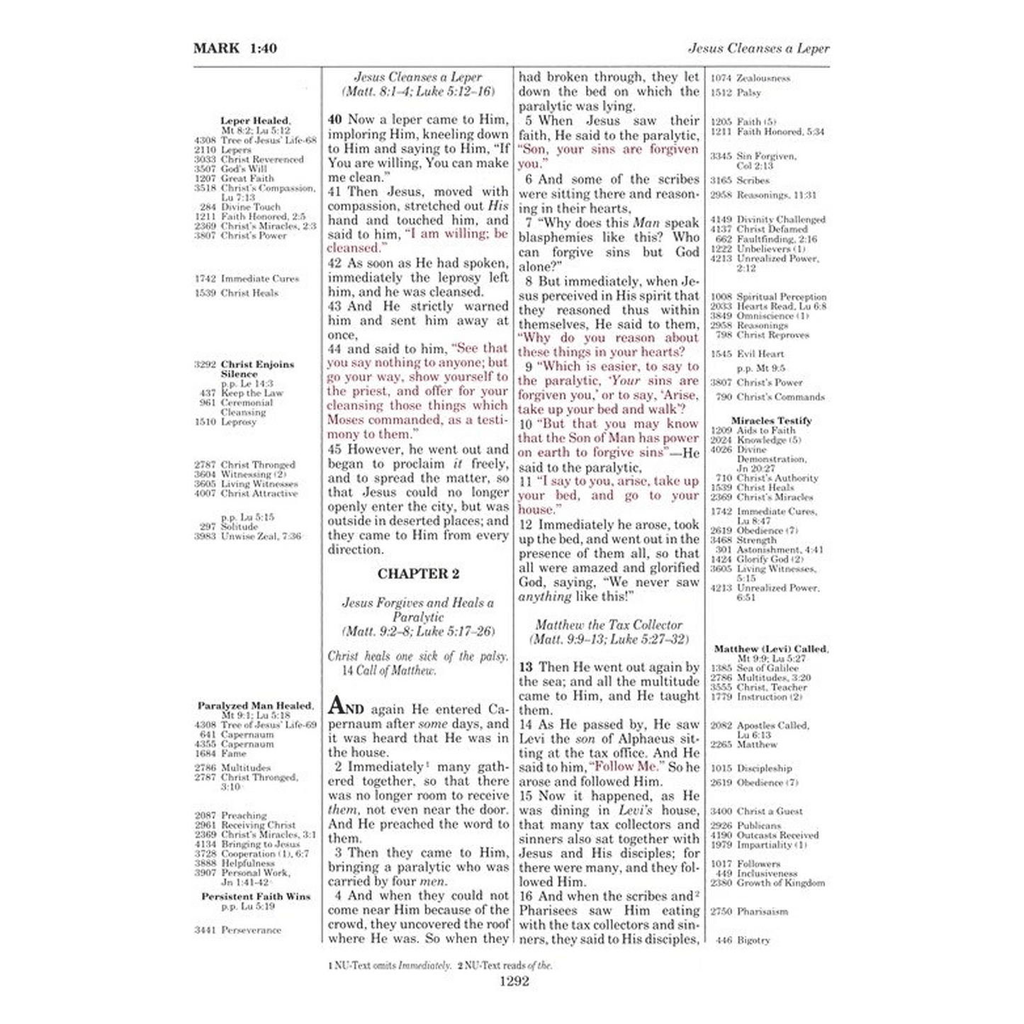 NKJV Thompson Chain Reference Bible