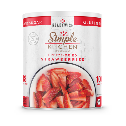 Simple Kitchen #10 Can: Freeze-Dried Sliced Strawberries