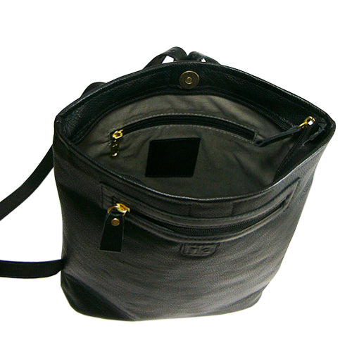 Tuscan Leather Backpack Purse - Black