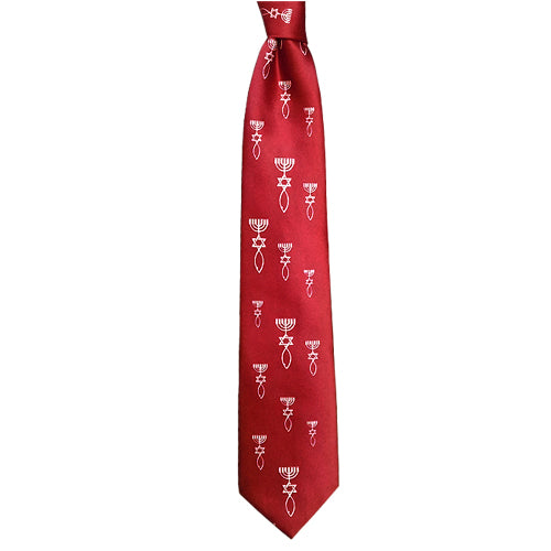Grafted-In Necktie (Burgundy)