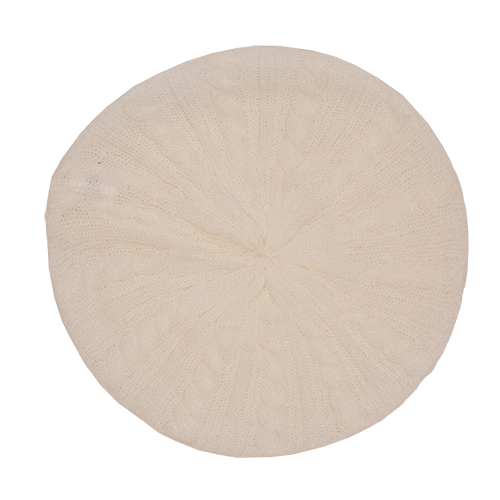 Lightweight Knitted Beret - Off-White
