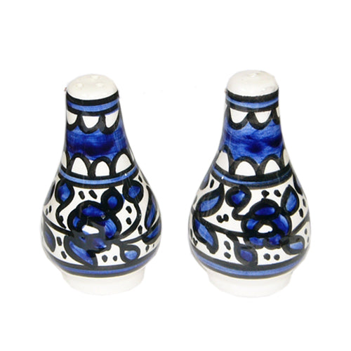 Armenian Ceramic Salt & Pepper Shaker- Blue