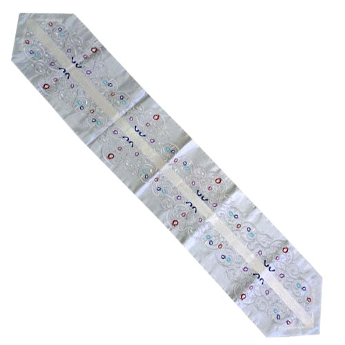 Table Runner - Silver - Pomegranates