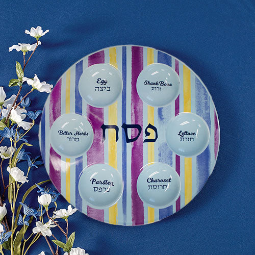 Joseph's Coat Ceramic Passover Plate